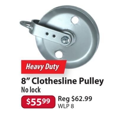 8" Clothesline Pulley
