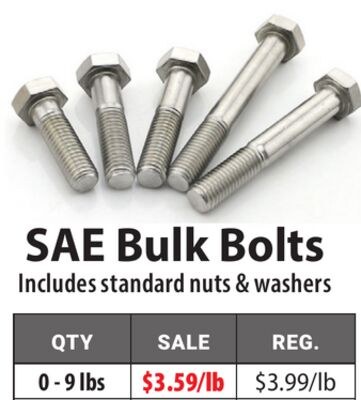 SAE Bulk Bolts