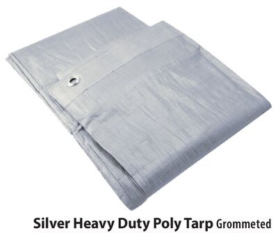 Silver Heavy Duty Poly Tarp