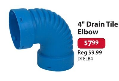 4" Drain Tile Elbow