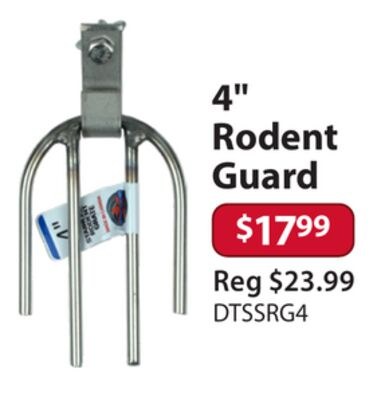 4" Rodent Guard