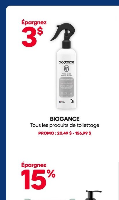BIOGANCE Tous les produits de toilettage