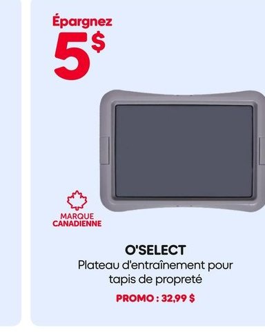 O'SELECT Plateau d'entrée pour tapis de propreté