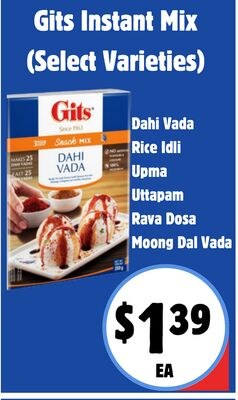 Gits Instant Mix (Select Varieties)
