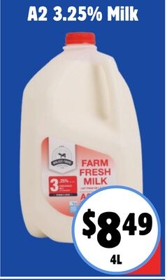 A2 3.25% Milk