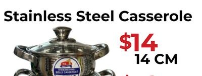 Stainless Steel Casserole