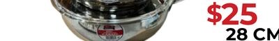 Stainless Steel Karahi W/Lid