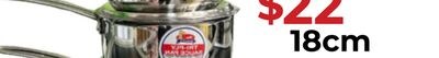 Stainless Steel Tri-Ply Sauce Pan With Lid