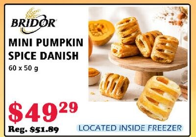 BRIDOR MINI PUMPKIN SPICE DANISH