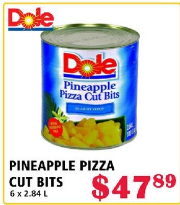 PINEAPPLE PIZZA CUT BITS