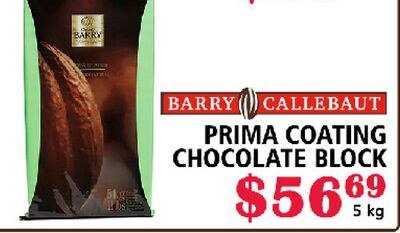 BARRY CALLEBAUT PRIMA COATING CHOCOLATE BLOCK