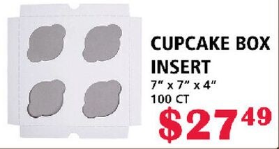 CUPCAKE BOX INSERT