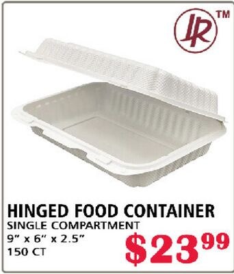 HINGED FOOD CONTAINER