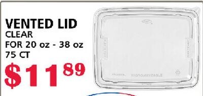 VENTED LID CLEAR