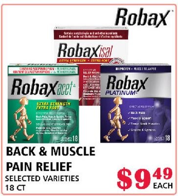 BACK & MUSCLE PAIN RELIEF