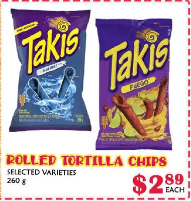 ROLLED TORTILLA CHIPS