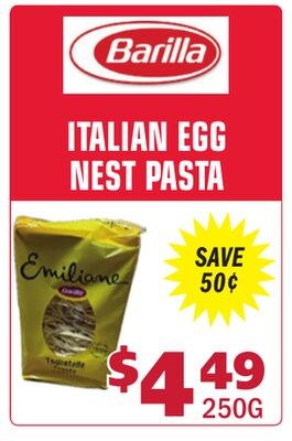 ITALIAN EGG NEST PASTA
