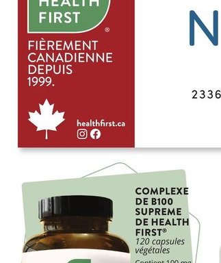 Complexe de B100 Supreme de Health First