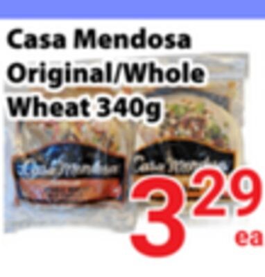 Casa Mendosa Original/Whole Wheat 340g