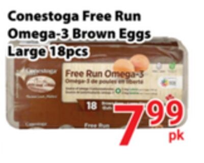 Conestoga Free Run Omega-3 Brown Eggs