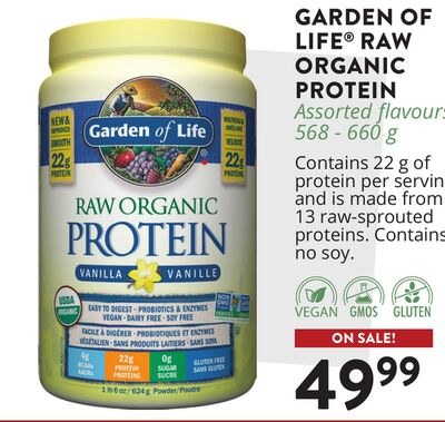 GARDEN OF LIFE® RAW ORGANIC PROTEIN