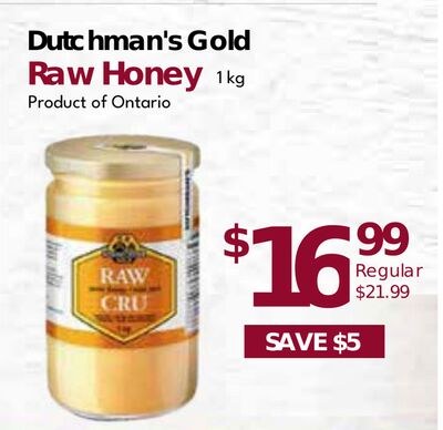 Dutchman's Gold Raw Honey