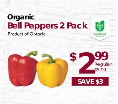 Organic Bell Peppers 2 Pack
