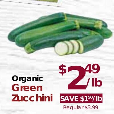 Organic Green Zucchini