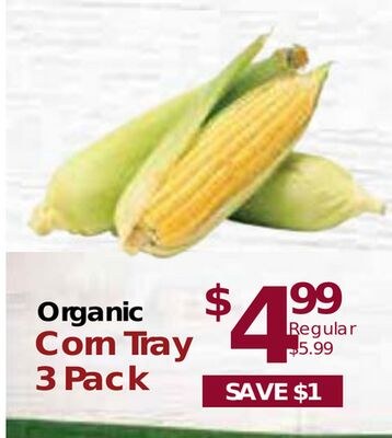 Organic Corn Tray 3 Pack