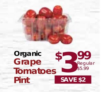 ZEPHYR Organic Grape Tomatoes Pint