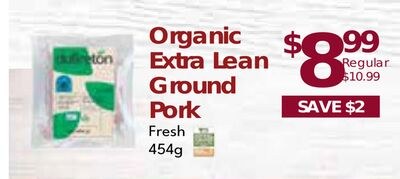 DuBreton Organic Extra Lean Ground Pork