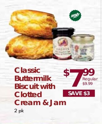 Classic Buttermilk Biscuit with Clotted Cream &…
