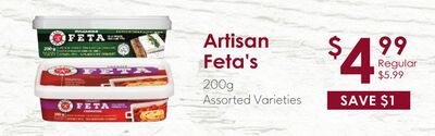 Triple Cheese Artisan Feta's