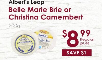 Albert's Leap Belle Marie Brie or Christina Cam…