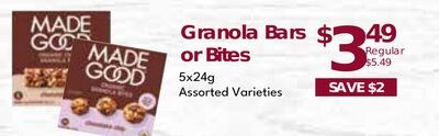 Made Good Granola Bars or Bites