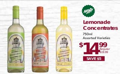 Lemonade Concentrates