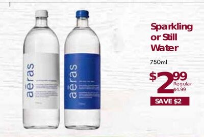 Aeras Sparkling or Still Water