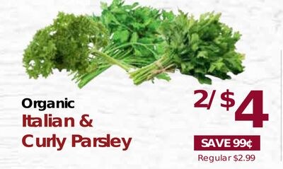 Organic Italian & Curly Parsley