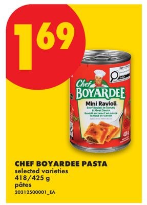 CHEF BOYARDEE PASTA, 418/425 G