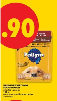 PEDIGREE WET DOG FOOD POUCH, 100 G
