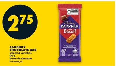 CADBURY CHOCOLATE BAR, 90 G