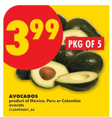AVOCADOS, PKG OF 5