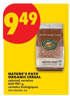 NATURE'S PATH ORGANIC CEREAL, 650-907 G