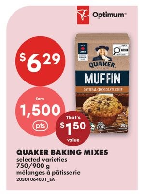 QUAKER BAKING MIXES, 750/900 G