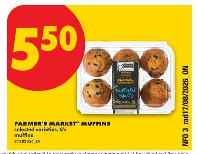 FARMER'S MARKET™ MUFFINS, 6'S
