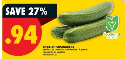 ENGLISH CUCUMBERS