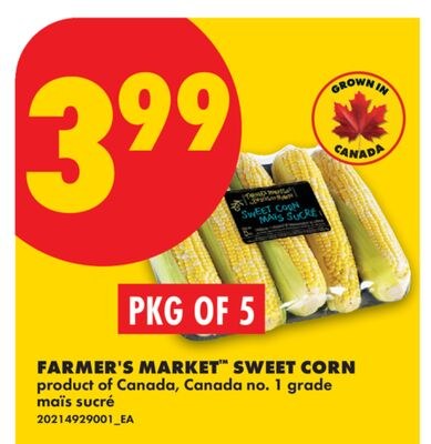 FARMER'S MARKET™ SWEET CORN, PKG OF 5