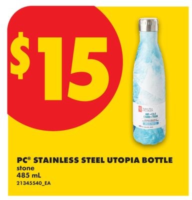 PC® STAINLESS STEEL UTOPIA BOTTLE, 485 ML