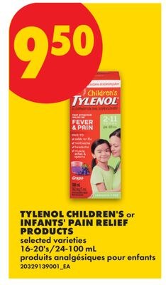 TYLENOL CHILDREN'S or INFANTS' PAIN RELIEF PROD…