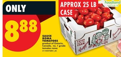 SAUCE ROMA TOMATOES